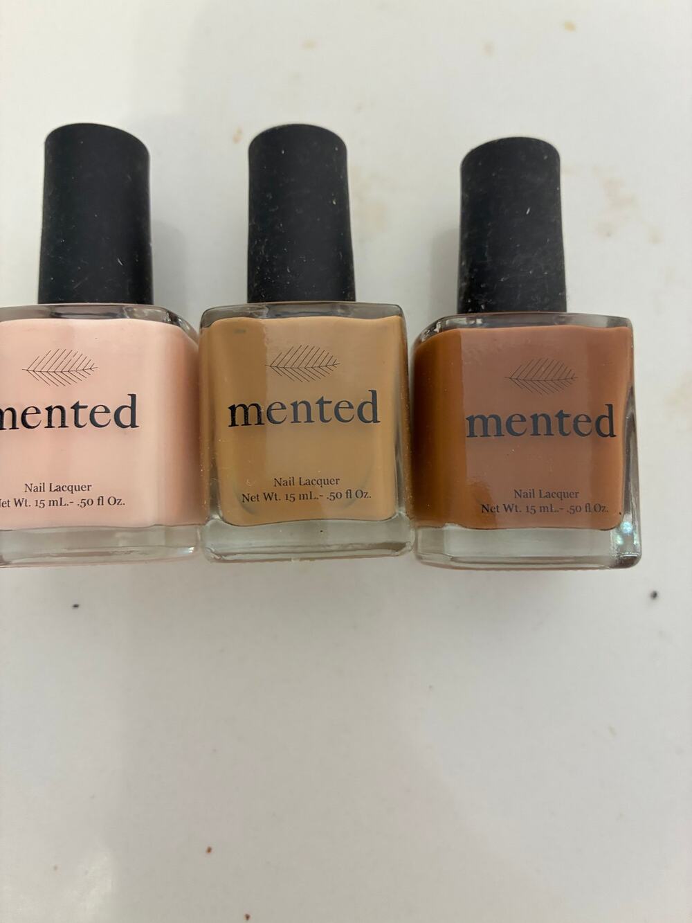 Mented Nail Polish Holiday Collection 3 Fall Colors New in Box